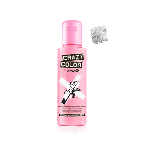 Crazy Color N°27 Silver 100ml 1 Crazy Color N°27 Silver 100ml