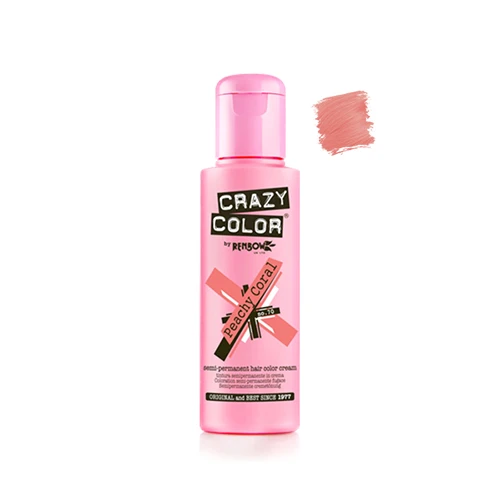 Crazy Color N°70 Peachy Coral 100ml 1 Crazy Color N°70 Peachy Coral 100ml