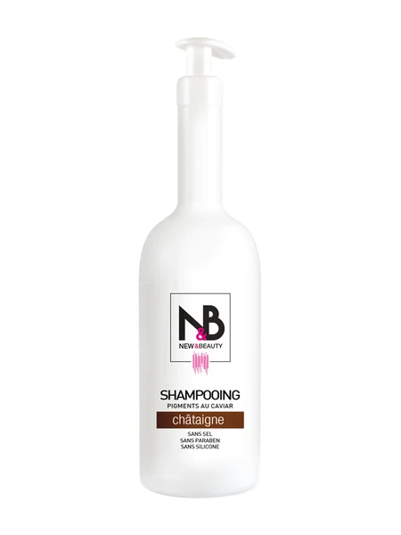 Shampoing Pigmentant Châtaigne New & Beauty 1000ml 1 Shampoing Pigmentant Châtaigne New & Beauty 1000ml