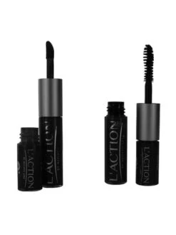 Mascara Et Gloss Cheveux Noir Semi-permanent 3 + 6 Ml