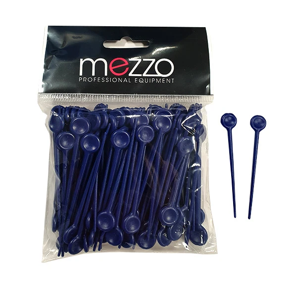 Pics Plastiques Bleu 75mm Bigoudis à Mise En Plis Mezzo X100 1 Pics Plastiques Bleu 75mm Bigoudis à Mise En Plis Mezzo X100