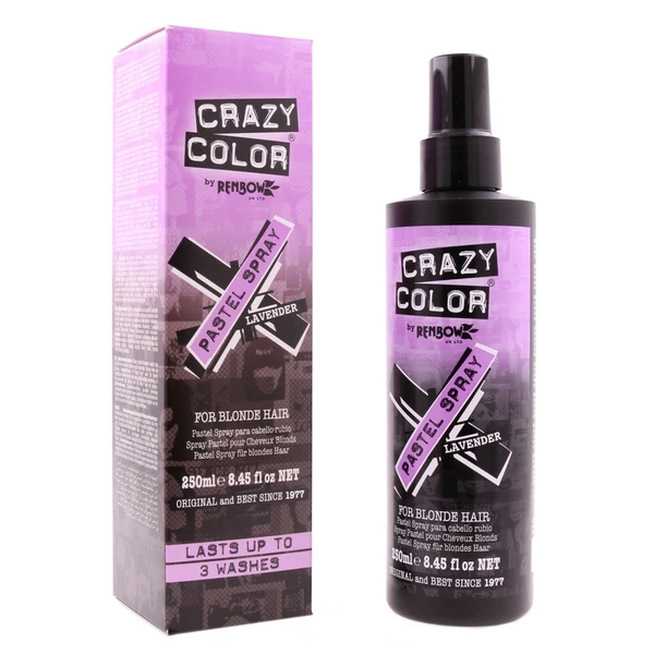 Crazy Color Pastel Spray Lavender 250ml 1 Crazy Color Pastel Spray Lavender 250ml